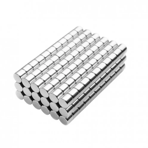 100 Adet 4X4 Mm Yuvarlak Neodyum Mıknatıs N35 Güçlü Magnet Nikel Kaplama ürün görseli 1
