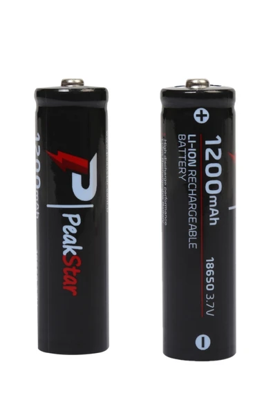 3.7 V 1200 Mah Şarj Edilebilir 18650 Turbo Model Li-Ion Şarjlı Pil ürün görseli 1