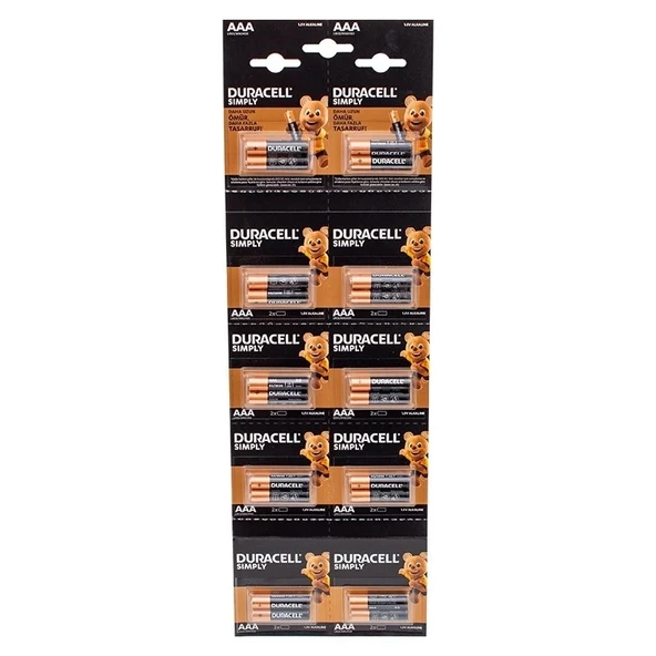 1.5V İnce Aaa 20'Li Alkalin Pil Lr03/Mn20 ürün görseli 1