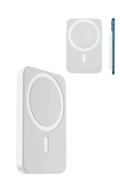 Magsafe Battery Pack Powerbank Kablosuz Şarj 5.000 Mah - Resim 3