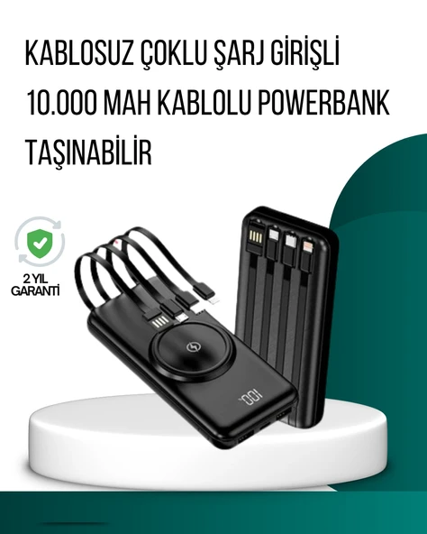 Kompakt Tasarım, Güçlü – 10000Mah Kablosuz ürün görseli 1