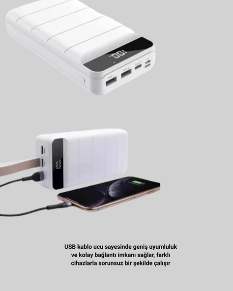Lightning Type-C Girişli 50000Mah - Resim 5