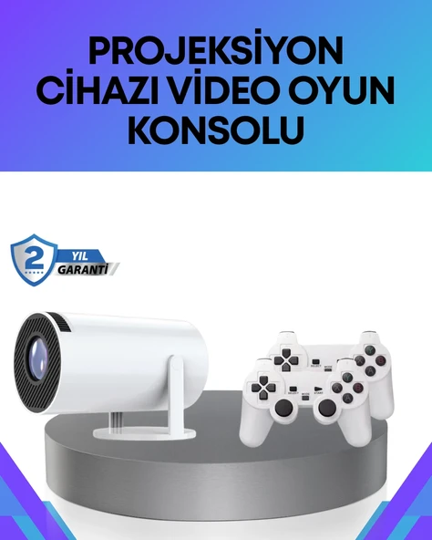 Oyun Konsolu Uyumlu Kablosuz Projeksiyon Ev Sinema Deneyimi ürün görseli 1