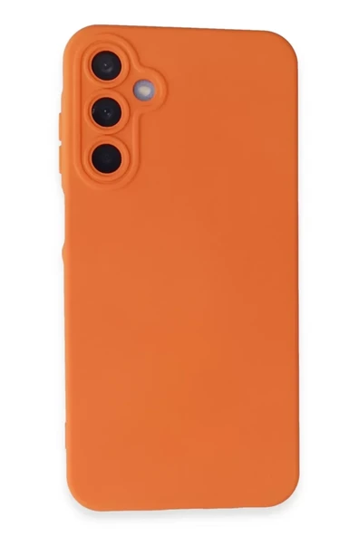 Newface Samsung Galaxy A25 5G Kılıf Nano içi Kadife Silikon - Turuncu ürün görseli 1