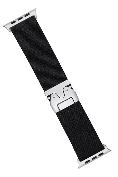 Newface Apple Watch 42mm Forest Kumaş Kordon - Siyah ürün görseli 1