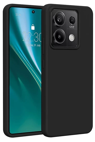 Newface Xiaomi Redmi Note 13 4G Kılıf First Silikon - Siyah ürün görseli 1