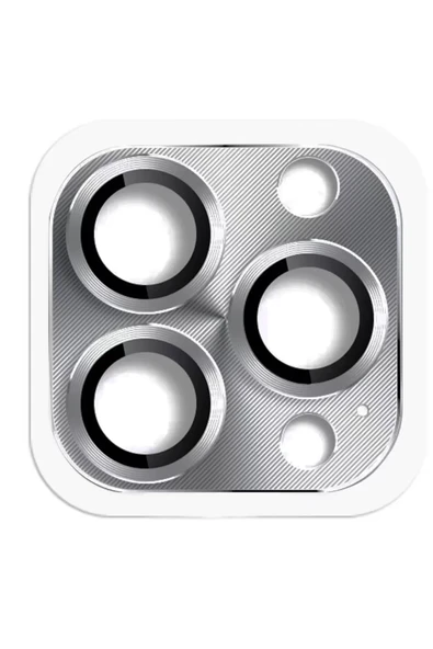 Newface Apple iPhone 16 Pro Max Pers Alüminyum Kamera Lens - Gri ürün görseli 1