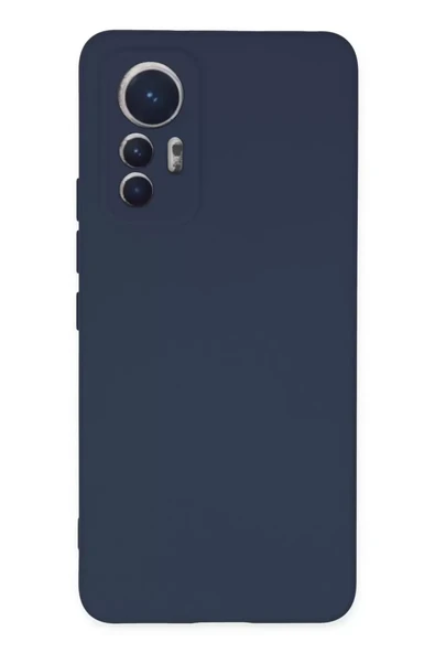 Newface Xiaomi Mi 12 Lite Kılıf Nano içi Kadife Silikon - Lacivert ürün görseli 1