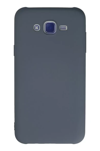 Newface Samsung Galaxy J7 Kılıf Nano içi Kadife Silikon - Gri ürün görseli 1