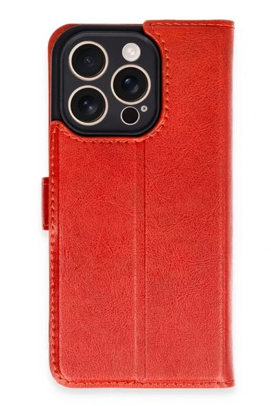 Newface Apple iPhone 16 Pro Kılıf Trend S Plus Kapaklı Kılıf - Kırmızı ürün görseli 1