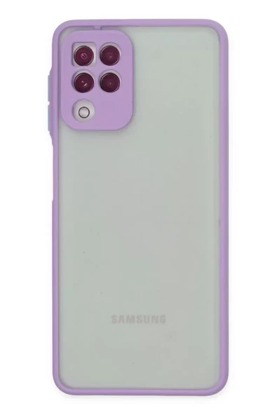 Newface Samsung Galaxy A22 Kılıf Montreal Silikon Kapak - Mor ürün görseli 1
