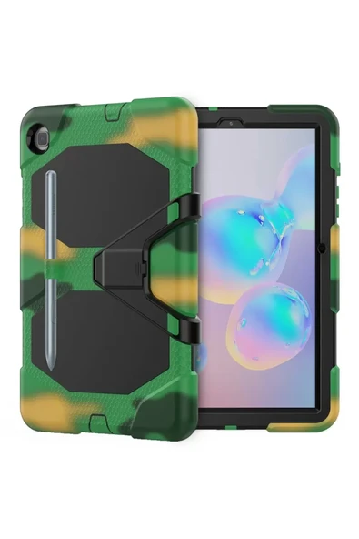 Newface Samsung Galaxy T500 Tab A7 10.4 Kılıf Griffin Tablet Kapak - Kamuflaj ürün görseli 1