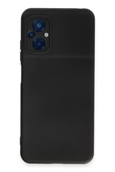 Newface Xiaomi Poco M5 Kılıf Nano içi Kadife Silikon - Siyah ürün görseli 1