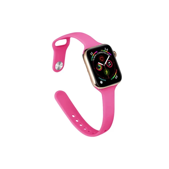 Newface Apple Watch 42mm Klasik Kordon - Pembe - Resim 3