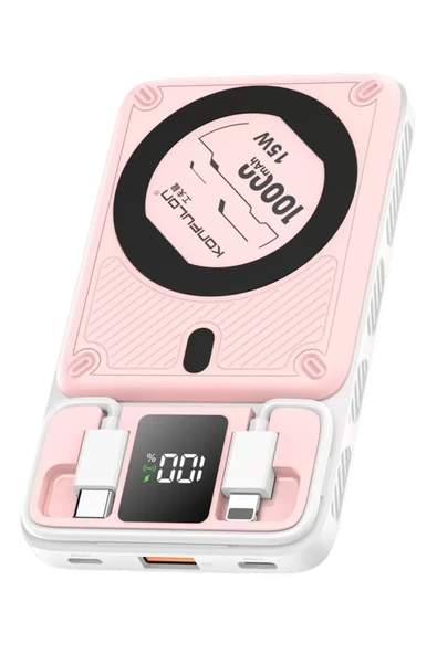Konfulon M25W 10.000 mAh 20W PD Magsafe Powerbank - Pembe ürün görseli 1