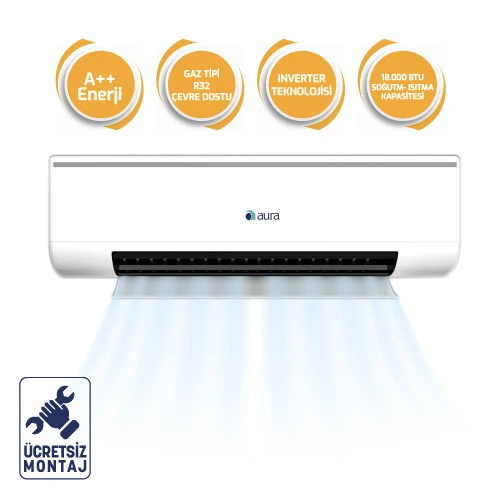 Aura Duvar Tipi Inverter Klima 18.000 Btu ürün görseli 1
