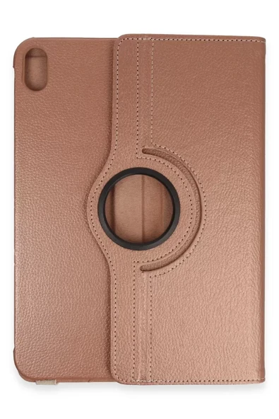 Newface Apple iPad 2022 10.9 (10.nesil) Kılıf 360 Tablet Deri Kılıf - Rose Gold ürün görseli 1