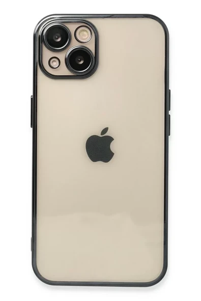 Newface Apple iPhone 14 Plus Kılıf Razer Lensli Silikon - Siyah ürün görseli 1