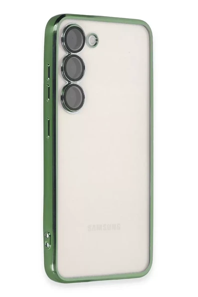 Newface Samsung Galaxy S23 Kılıf Razer Lensli Silikon - Yeşil ürün görseli 1