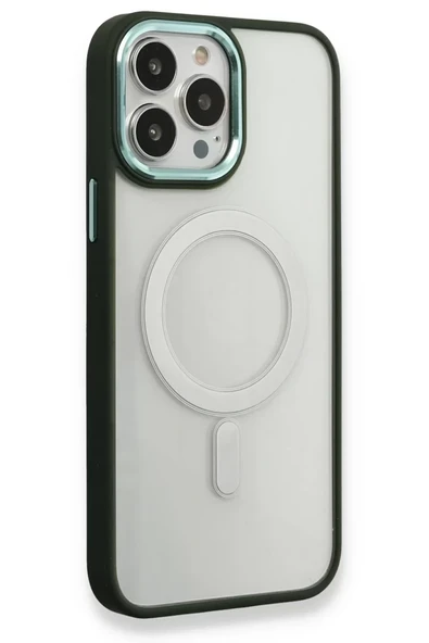 Newface Apple iPhone 14 Pro Max Kılıf Room Magneticsafe Silikon - Köknar Yeşili ürün görseli 1