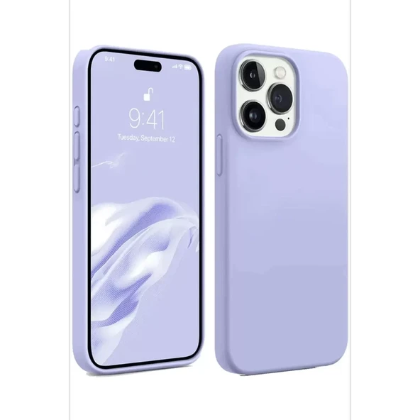 Newface Apple iPhone 15 Pro Kılıf First Silikon - Lila - Resim 2