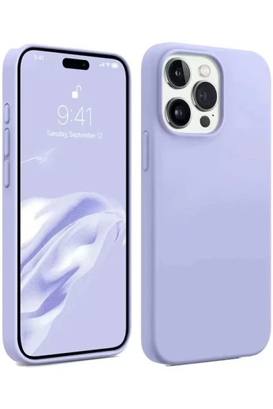 Newface Apple iPhone 15 Pro Kılıf First Silikon - Lila ürün görseli 1
