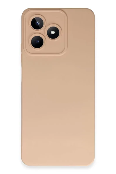 Newface Realme C53 Kılıf Nano içi Kadife Silikon - Pudra ürün görseli 1