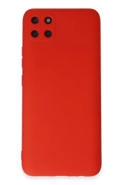 Newface Realme C11 Kılıf Nano içi Kadife Silikon - Kırmızı ürün görseli 1