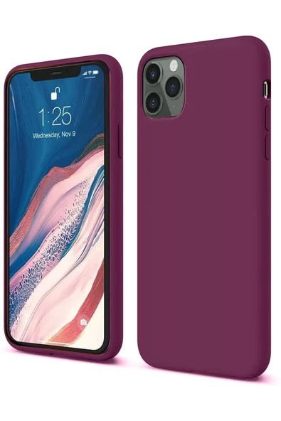 Newface Apple iPhone 11 Pro Kılıf First Silikon - Mürdüm ürün görseli 1