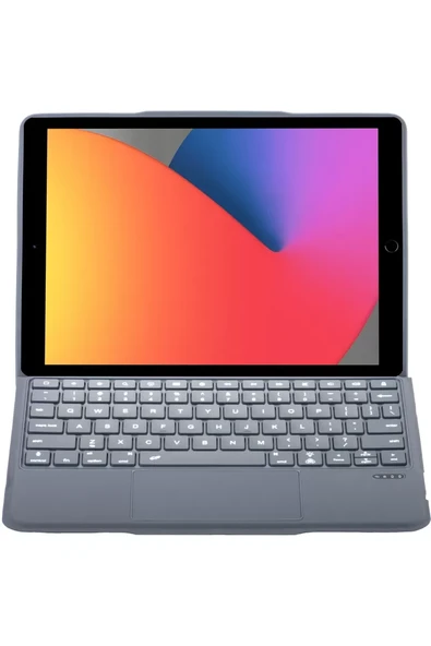 Newface Apple T5506D iPad 10.2 (9.Nesil) Kılıf Palermo Ledli Klavyeli Standlı Tablet Kılıfı - Siyah ürün görseli 1