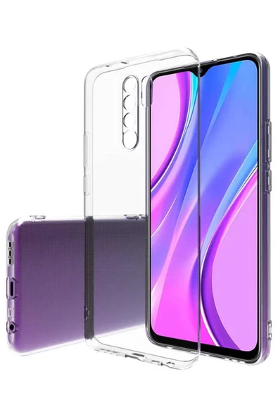 Newface Xiaomi Redmi 9 Kılıf Lüx Şeffaf Silikon - Şeffaf ürün görseli 1