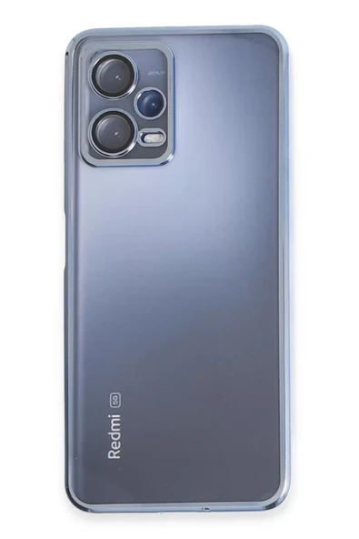 Newface Xiaomi Redmi Note 12 5G Kılıf Razer Lensli Silikon - Açık Mavi ürün görseli 1