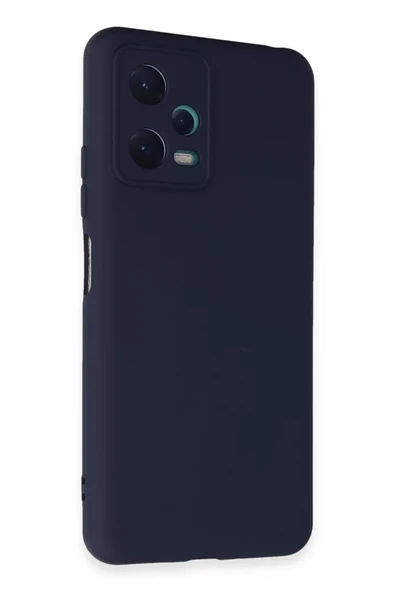 Newface Xiaomi Redmi Note 12 5G Kılıf Nano içi Kadife Silikon - Lacivert ürün görseli 1