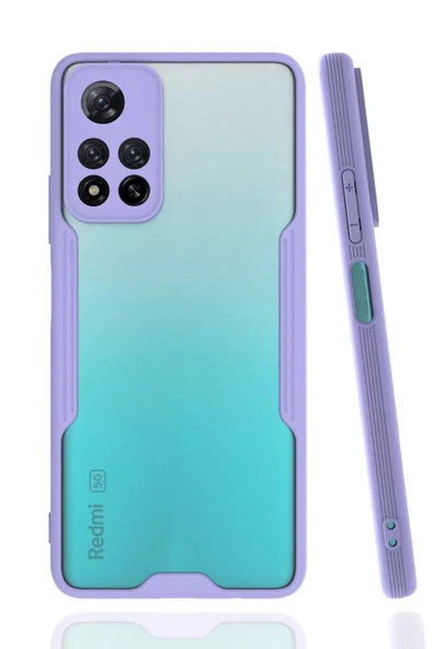 Newface Xiaomi Redmi Note 11 Pro Plus 5G Kılıf Platin Silikon - Lila ürün görseli 1