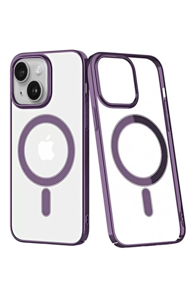 Newface Apple iPhone 14 Plus Kılıf Element Magneticsafe Sert Kapak - Mor ürün görseli 1