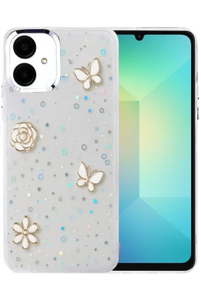 Newface Samsung Galaxy A06 Fiyonk Desenli Kapak - Desen 10 ürün görseli 1