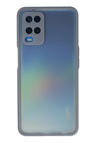 Newface Oppo A54 4G Kılıf Montreal Silikon Kapak - Gri ürün görseli 1