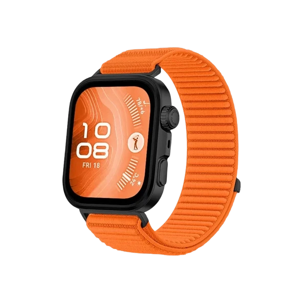 Newface Huawei Fit 4 Braid Kordon - Turuncu - Resim 2