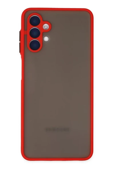 Newface Samsung Galaxy A04S Kılıf Montreal Silikon Kapak - Kırmızı ürün görseli 1
