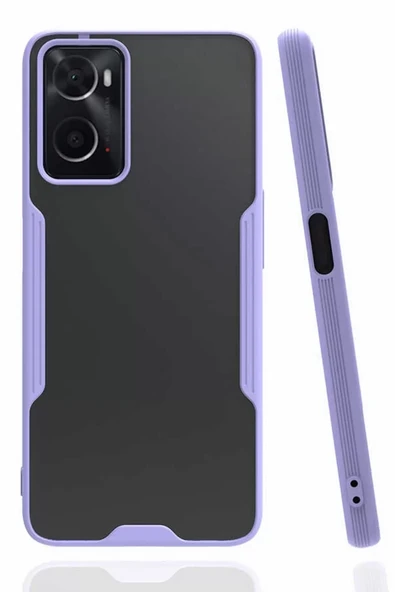 Newface Oppo A96 Kılıf Platin Silikon - Lila ürün görseli 1