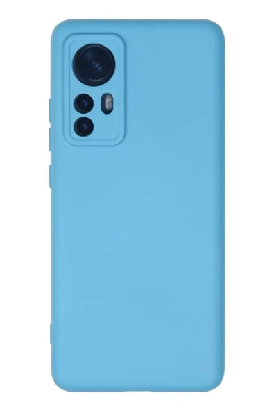 Newface Xiaomi Mi 12 Kılıf Nano içi Kadife Silikon - Mavi ürün görseli 1