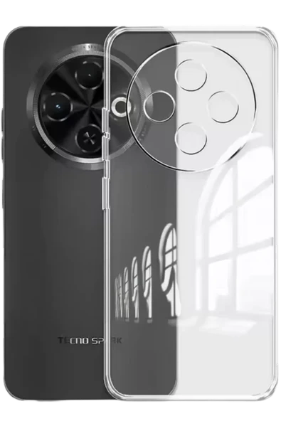 Newface Tecno Spark 30C Kılıf Lüx Şeffaf Silikon ürün görseli 1