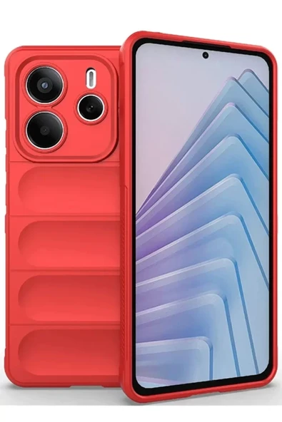 Newface Xiaomi Redmi Note 14 4G Kılıf Optimum Silikon - Kırmızı ürün görseli 1