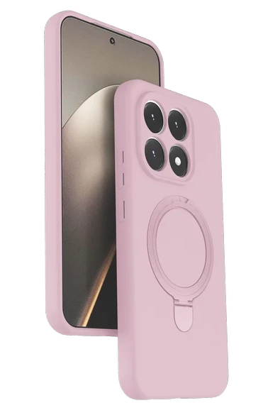 Newface Xiaomi Mi 15T Regal Magsafe Standlı Kapak - Açık Pembe ürün görseli 1