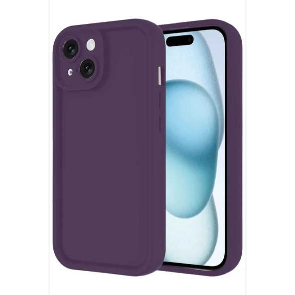 Newface Apple iPhone 14 Kılıf Viera Silikon - Mor - Resim 2