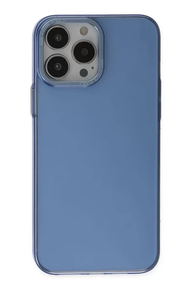 Newface Apple iPhone 14 Pro Kılıf Anka PC Sert Metal Kapak - Mavi ürün görseli 1