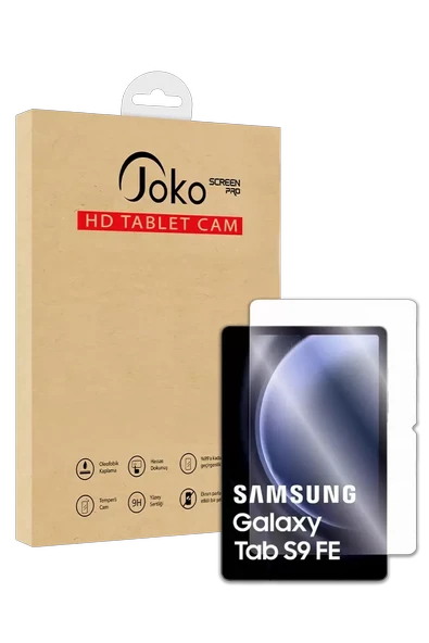 Joko Samsung Galaxy X610 Tab S9 FE Plus 12.4 HD Tablet Cam Ekran Koruyucu - Şeffaf ürün görseli 1