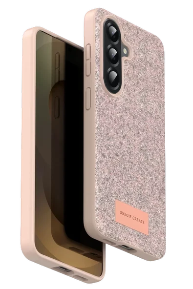 Onegif Samsung Galaxy A17 5G Bright Simli Kapak - Pembe ürün görseli 1