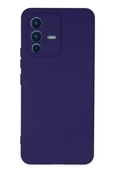 Newface Vivo V23 5G Kılıf Nano içi Kadife Silikon - Mor ürün görseli 1
