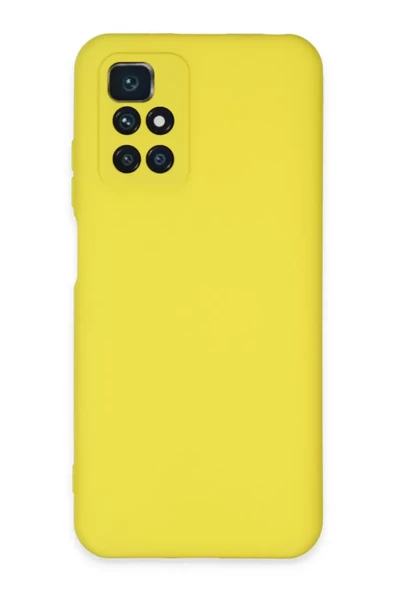 Newface Xiaomi Redmi 10 2022 Kılıf Nano içi Kadife Silikon - Sarı ürün görseli 1